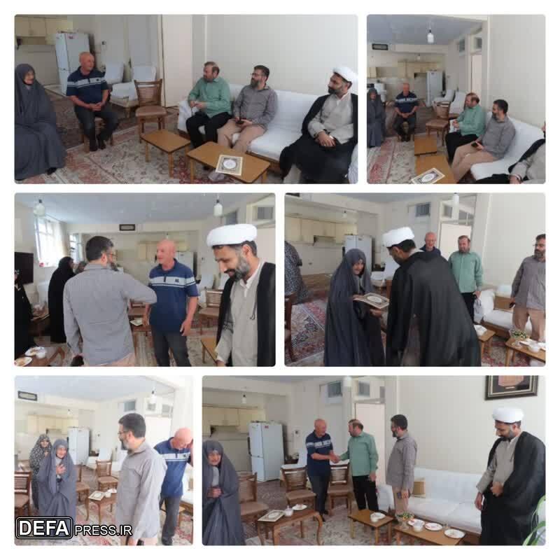دیدار مسئول ناحیه بسیج دانشجویی البرز با خانواده شهید دانشجو حمید جهانبخش