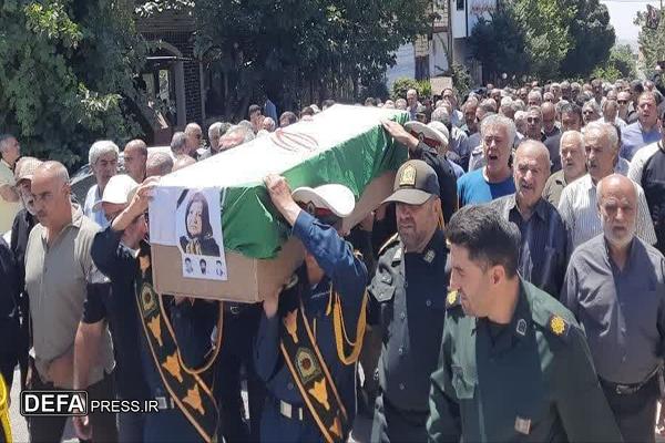 پیکر مادر شهیدان کرمیار در جوار فرزندان شهیدش آرام گرفت