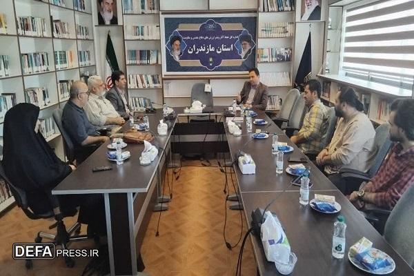 اولین جلسه کارگروه مشورتی معاونت هنری و امورسینمایی دفاع مقدس مازندران+ تصاویر