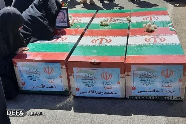 برگزاری مراسم تشییع ۳ شهید جنایت رژیم صهیونیستی در درگز+ تصاویر