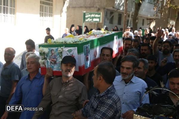تشییع پیکر شهید «داوود محمد مظاهری» در سراب تویسرکان + تصاویر