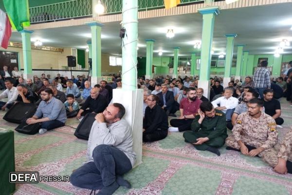 حضور مدیر کل حفظ آثار دفاع مقدس و مقاومت قزوین در مراسمسومین روز شهادت پاسدار شهید «ابراهیمی»