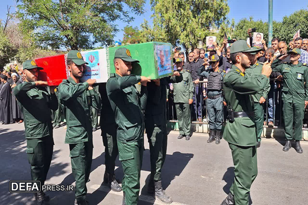 تشییع و تدفین ۶۲ شهید جنگ ۱۲ روزه در کرمانشاه