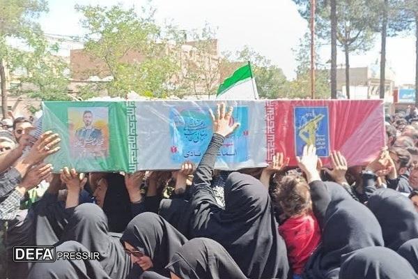تشییع و خاکسپاری شهید اسماعیل نادی  در سربیشه