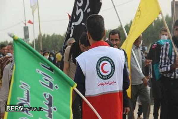 برپایی ۲ پایگاه هلال احمر کرمانشاه در خاک عراق برای اربعین