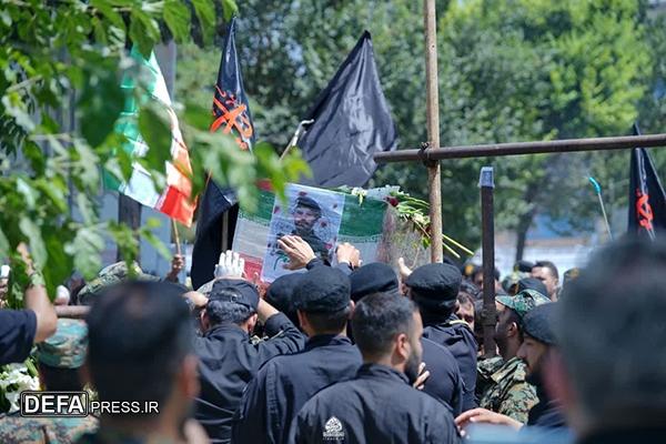 وداع با شهید مدافع وطن یاسین پرچم در کرج