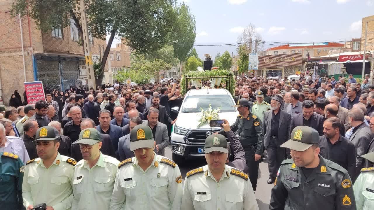 پیکر مطهر شهید «جباری» در اهر به خاک سپرده شد