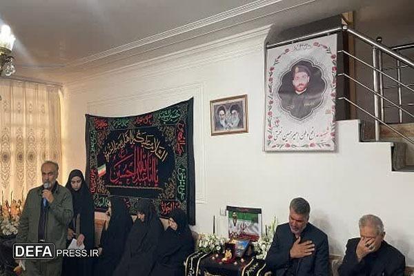 دیدار جمعی از مسئولان با خانواده شهید «امیرحسین نعمتی+ عکس