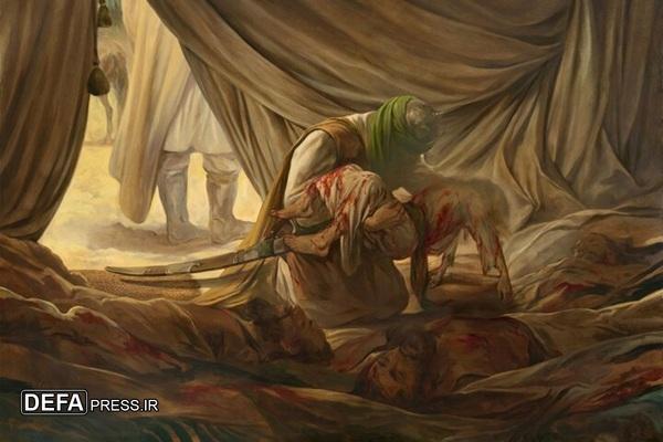 نقاشی جدید حسن روح‌الامین «سند» شهادت طفل ۶ ماهه را روایت کرد