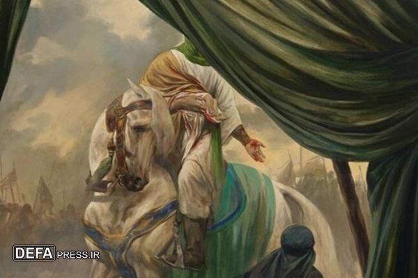 نقاشی جدید حسن روح‌الامین «سند» شهادت طفل ۶ ماهه را روایت کرد