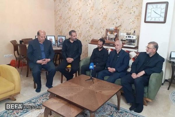 دیدار رئیس بنیاد شهید با خانواده شهدای حملات رژیم صهیونیستی