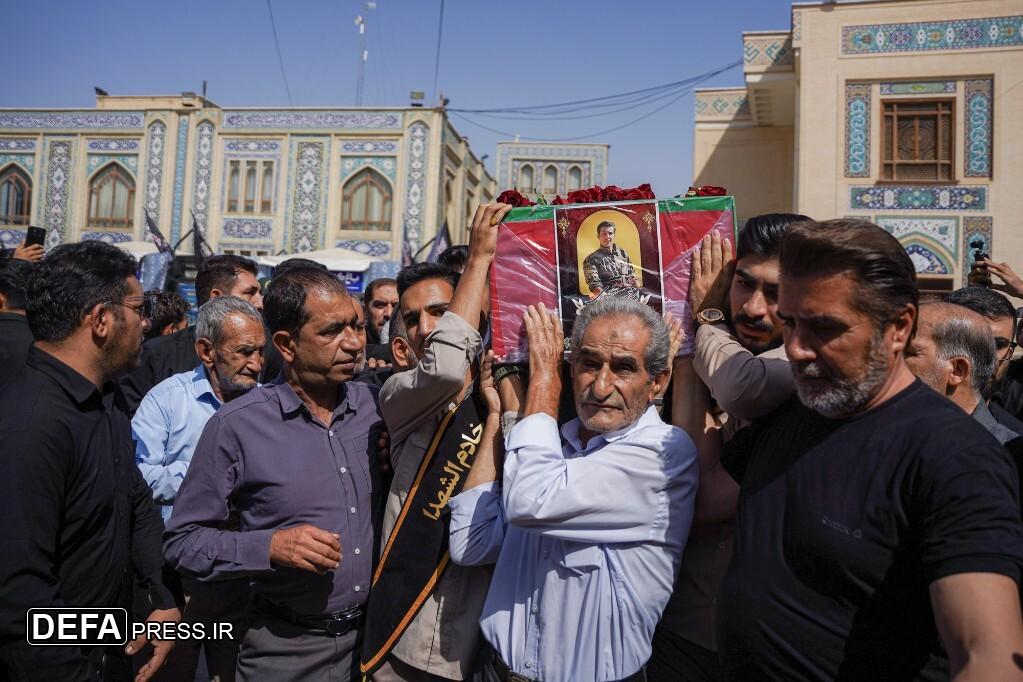 تصاویر/ مراسم تشییع شهید امیر محمد منصوری در شیراز