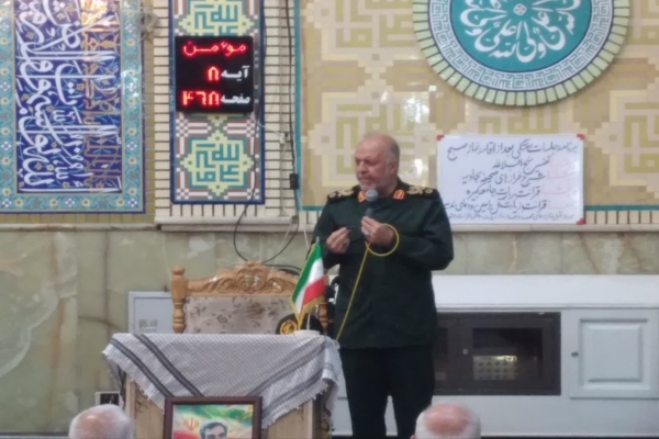 سردار فدا: ملت ایران با خون شهدا عهد بسته و تسلیم فشار دشمن نخواهد شد