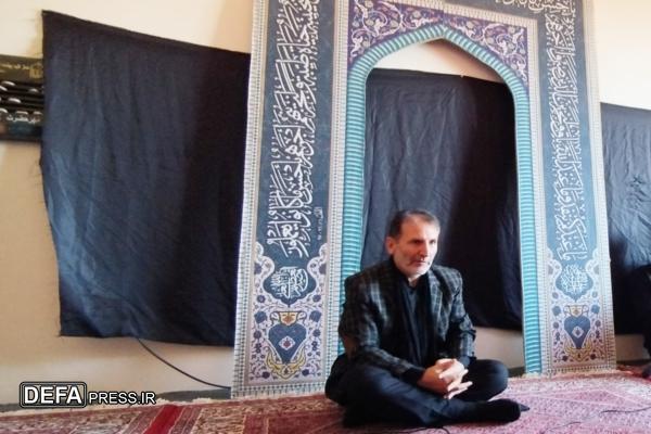 مراسم عزاداری سیدالشهدا (ع) در اداره‌کل حفظ آثار دفاع مقدس قزوین برگزار شد