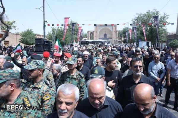 تشییع باشکوه پیکر مطهر شهید «مهدی‌پور قزوینی» برگزار شد