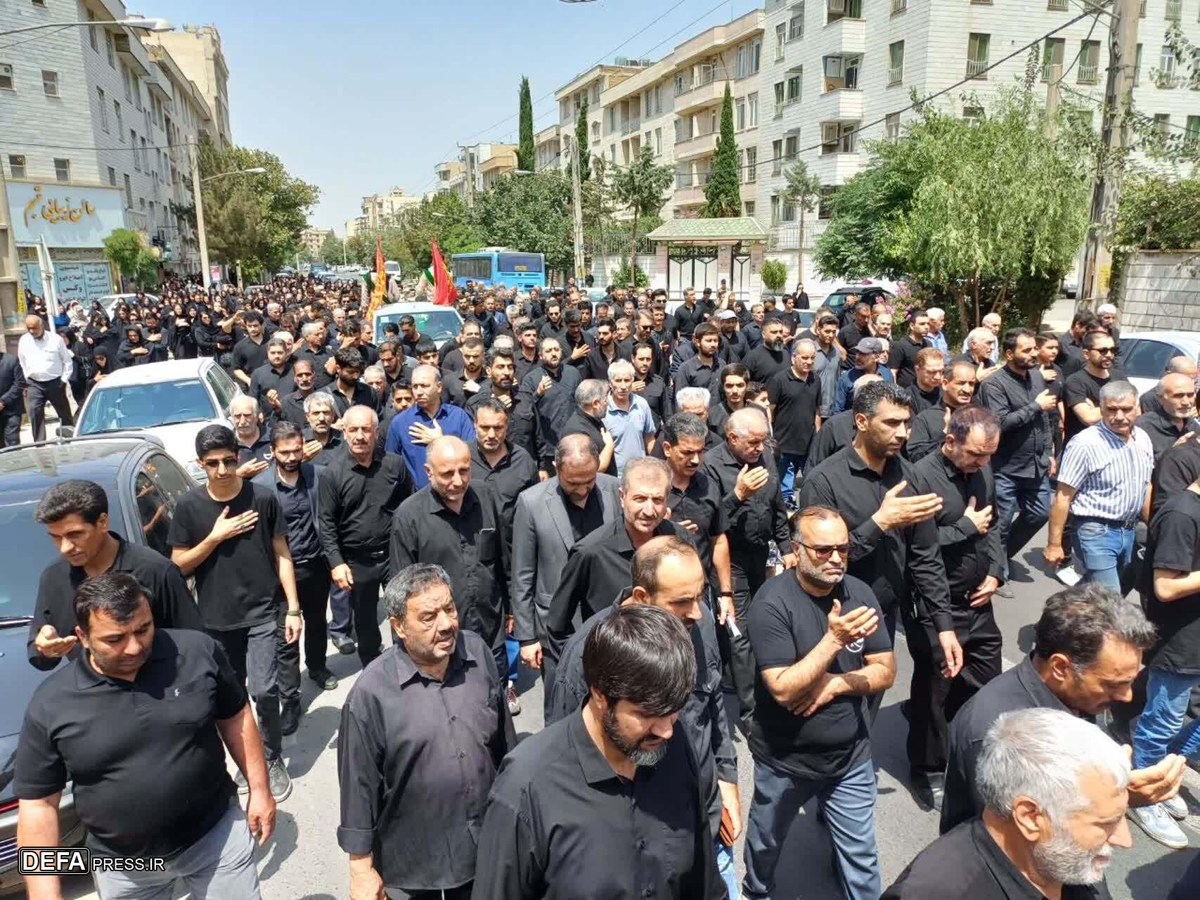 شییع پیکر مطهر شهید اکبر چگینی در کرج