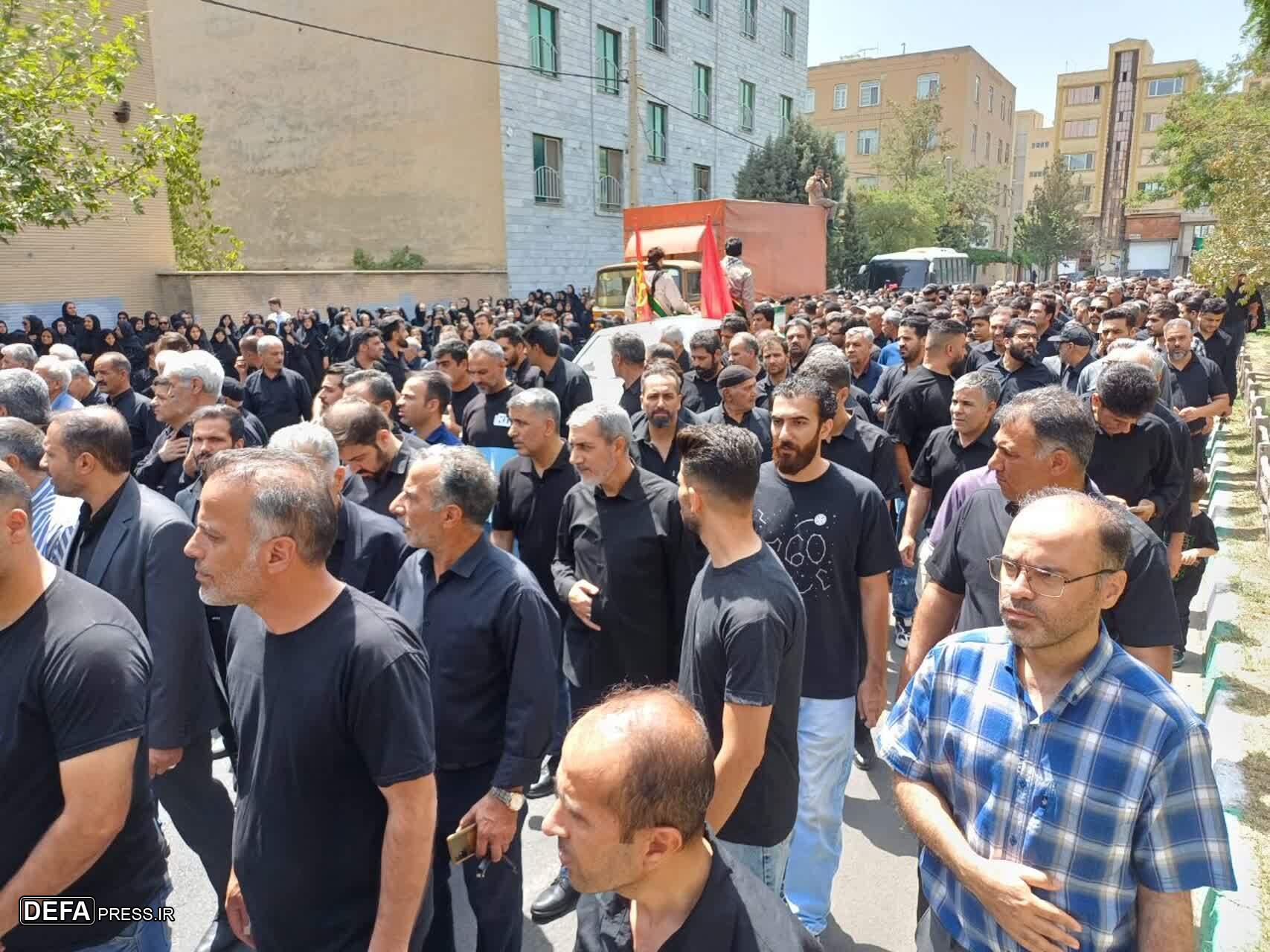 شییع پیکر مطهر شهید اکبر چگینی در کرج