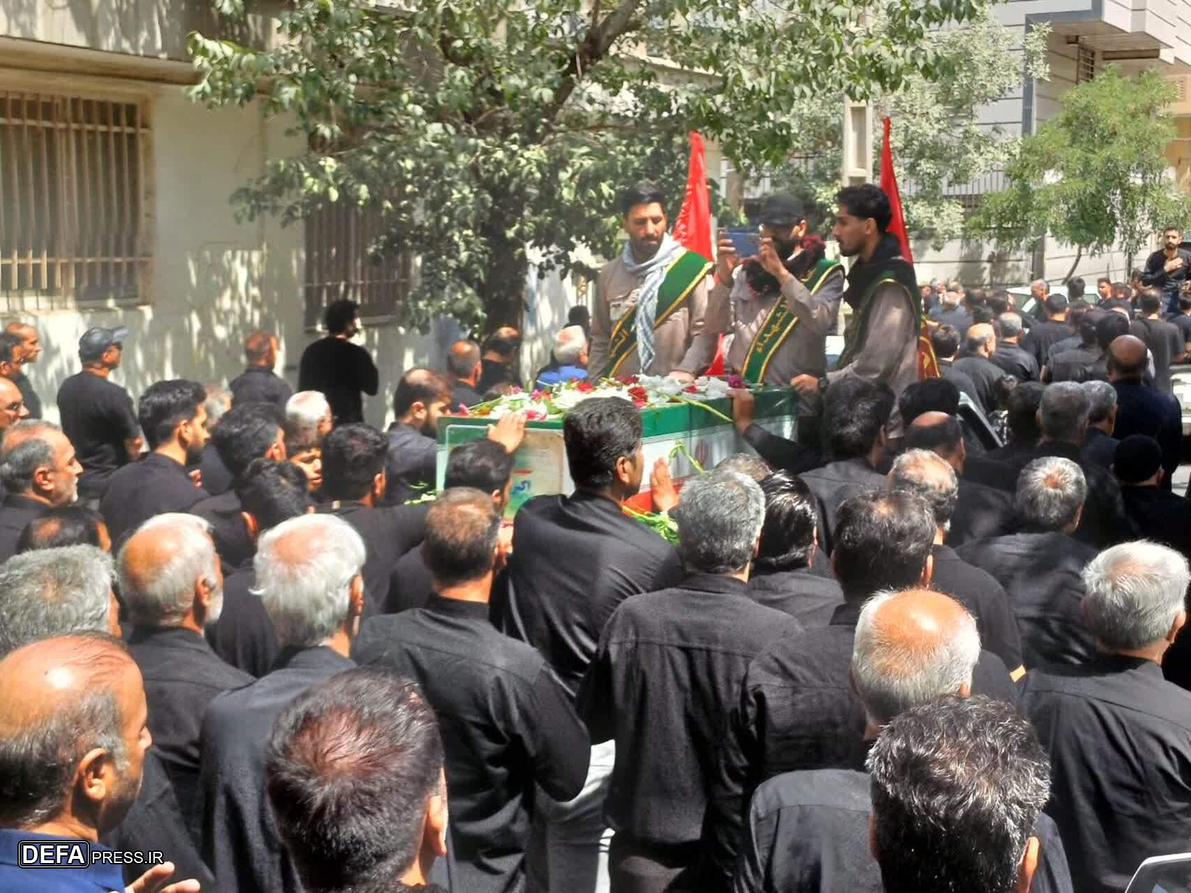 شییع پیکر مطهر شهید اکبر چگینی در کرج