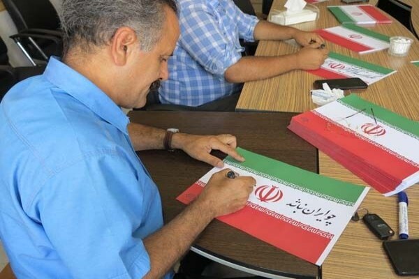 خوشنویسان خراسان شمالی نمادی تازه از غیرت ملی را به تصویر کشیدند