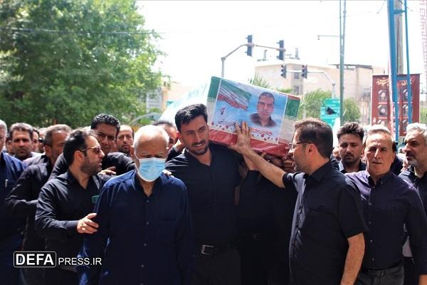 تشییع و تدفین پیکر جانباز ۷۰ درصد دفاع مقدس در قم