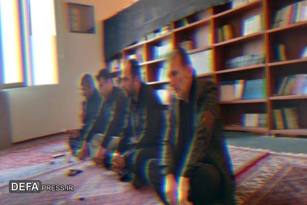 مراسم عزاداری سیدالشهدا (ع) در اداره‌کل حفظ آثار دفاع مقدس قزوین برگزار شد