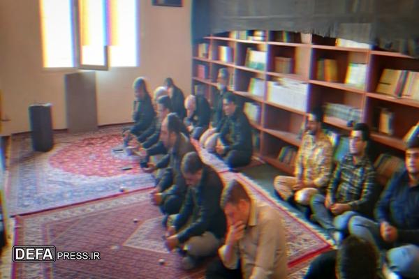 مراسم عزاداری سیدالشهدا (ع) در اداره‌کل حفظ آثار دفاع مقدس قزوین برگزار شد