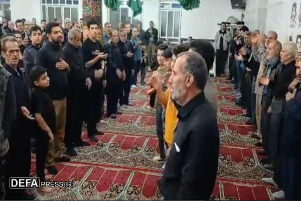 عزادری مردم  روستای «سنگده» در شب نهم محرم+ فیلم
