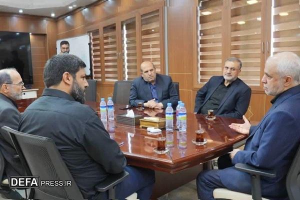 حضور رییس بنیاد شهید در بهشت زهرا (س) و تقدیر از اقدامات این سازمان