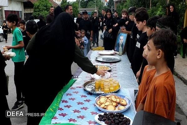 برپایی موکب توسط کودکان و نونهالان روستای «خطیرکلا»