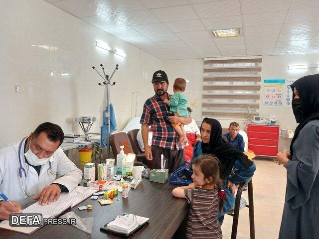 ارائه خدمات بهداشتی و درمانی به اتباع افغان در اردوگاه الغدیر زاهدان