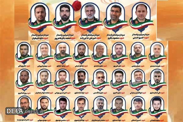 شهدای اقتدار ایران نیروی هوافضای سپاه پاسداران انقلاب اسلامی
