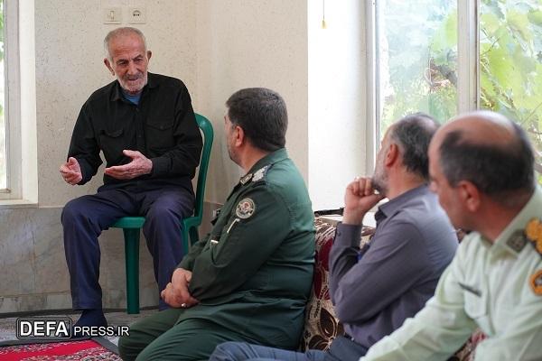دیدار مدیرکل حفظ آثار دفاع مقدس و مقاومت استان با خانواده شهید امین عسگری