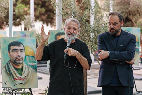 گردهمایی هنرمندان بسیجی در مزار شهدای اقتدار
