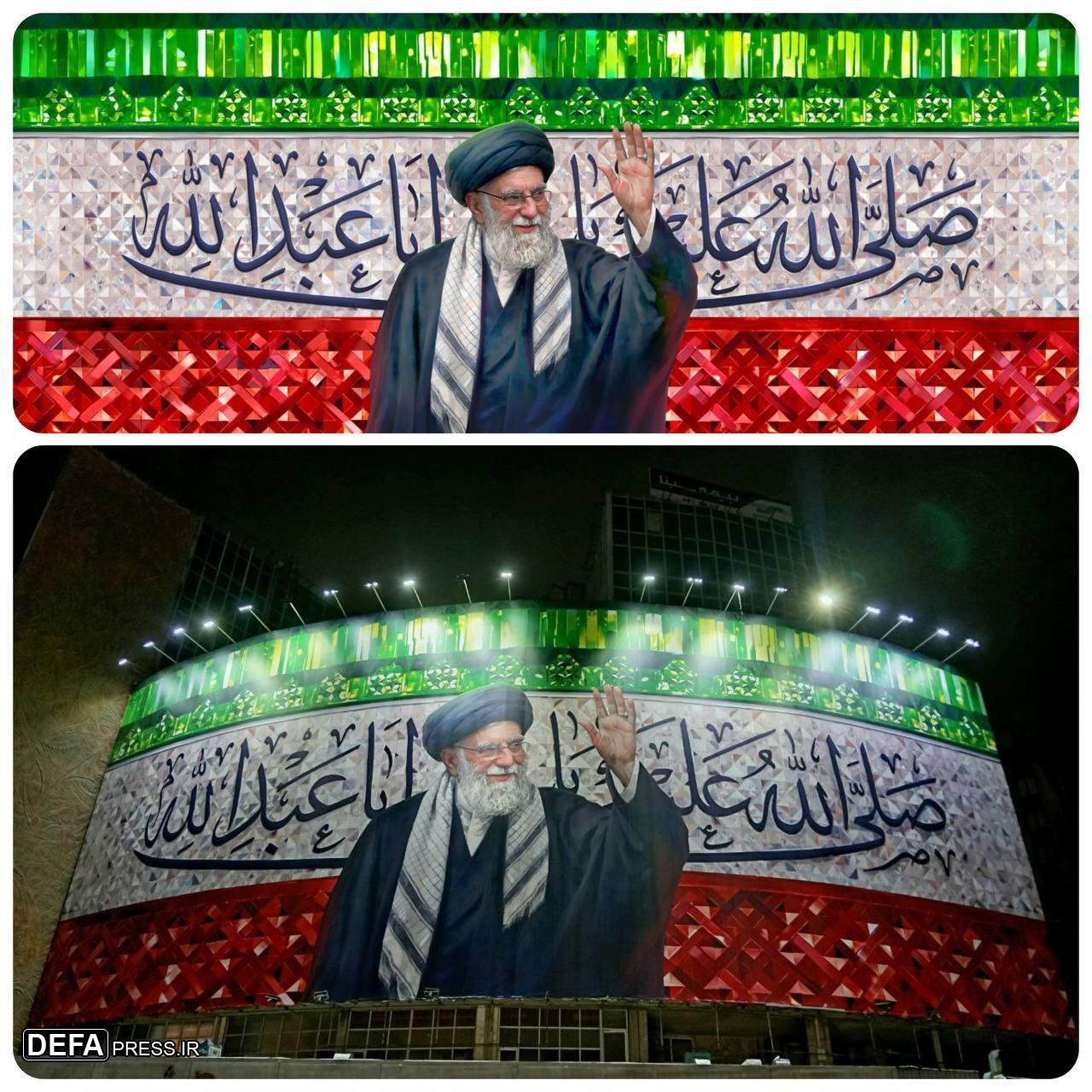 دیوارنگاره «ای مهر رخشان» رونمایی شد