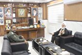 دیدار رئیس سازمان عقیدتی سیاسی ارتش با فرماندهان یگان‌های آذربایجان شرقی و اردبیل
