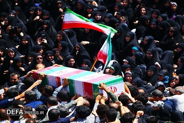تشییع باشکوه پیکر پاسدار شهید علیرضا خلج در اشتهارد