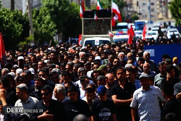 تشییع باشکوه پیکر پاسدار شهید علیرضا خلج در اشتهارد