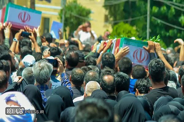 تشییع باشکوه شهدای مدافع وطن در حصارک کرج