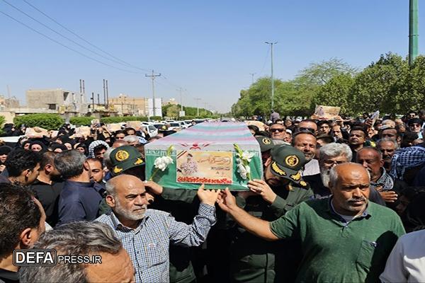 پیکر شهید تجاوز نظامی رژیم صهیونیستی در آبادان خاکسپاری شد
