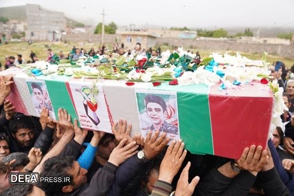 پیکر مطهر شهید وطن در سرعین تشییع شد