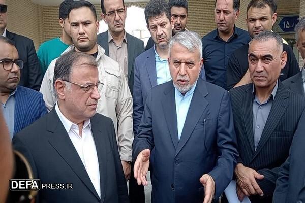 دست پر وزیر میراث در سفر به گلستان
