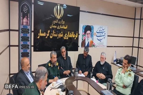 اجرای طرحی فاخر برای ساماندهی و ایجاد یادمان شهدای گمنام در شهرستان گرمسار