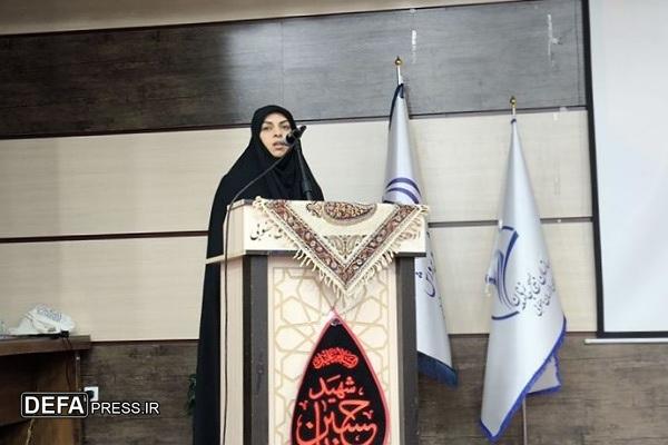 فاطمه بصیری‌پور مسئول بسیج جامعه زنان سپاه انصارالرضا (ع) خراسان‌جنوبی