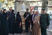 تصاویر/ افتتاح سقاخانه و گلباران محل شهادت شهیدان انصاری و نورانی