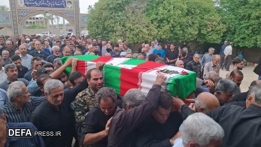 تصاویر/ تشییع پیکر مطهر جانباز شهید سرهنگ محمدرضا دهقانی در کازرون