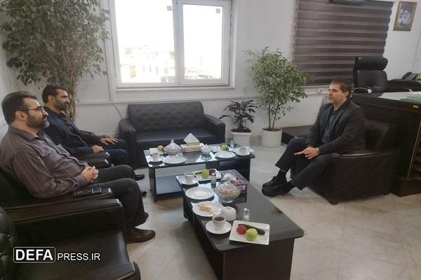 دیدار رئیس دادسرای نظامی ناحیه غرب مازندران با رئیس دادگستری شهرستان چالوس