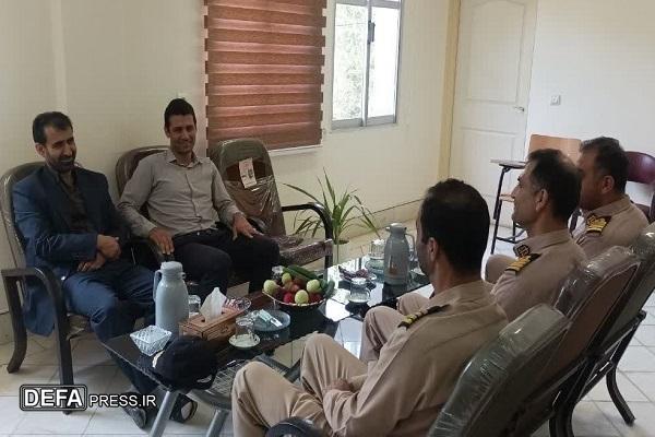 دیدار روسای بازرسی و حقوقی قضایی دانشگاه علوم دریایی امام خمینی نوشهر با رئیس دادسرای نظامی ناحیه چالوس