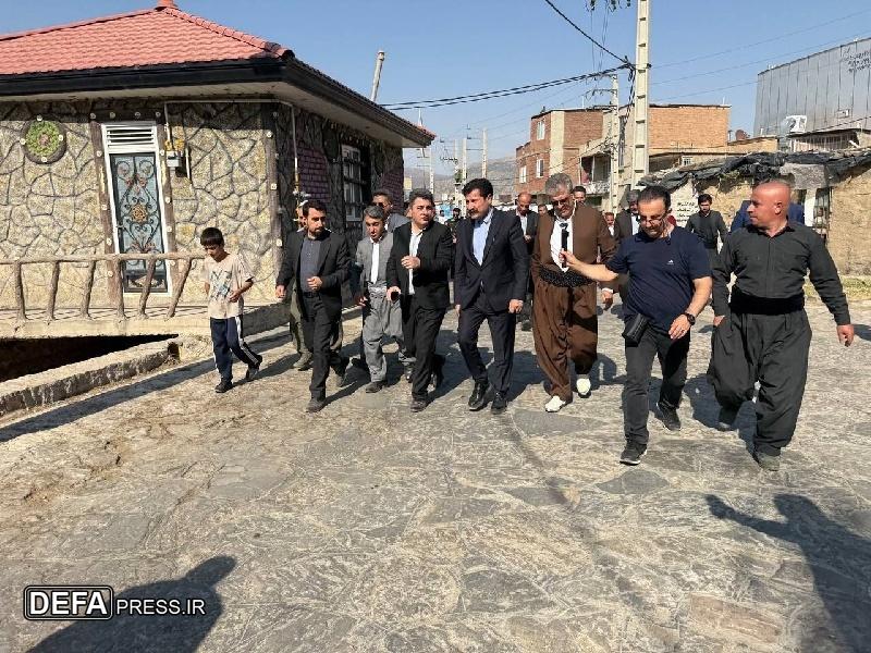 معاون رئیس‌جمهور از دو روستای هدف گردشگری در مریوان بازدید کرد