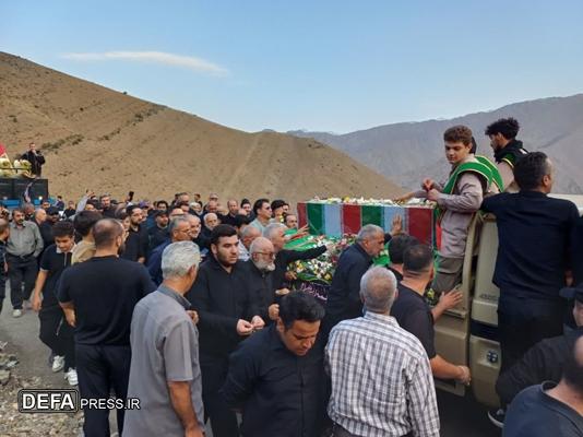 وداع باشکوه با شهید عزت و اقتدار مهدی فرهاد کیایی در زادگاهش کیاسر
