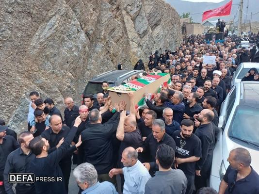 وداع باشکوه با شهید عزت و اقتدار مهدی فرهاد کیایی در زادگاهش کیاسر